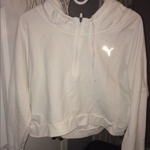 cropped puma hoodie